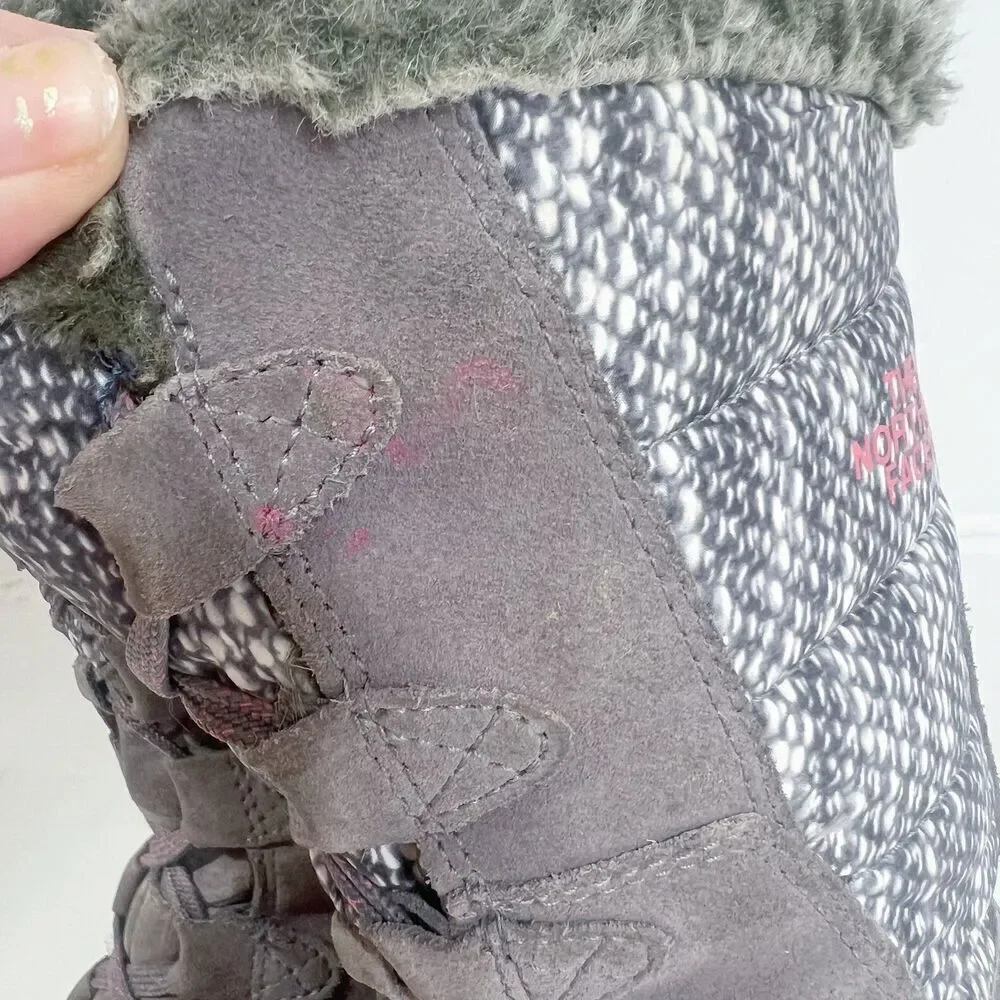 The North Face Nuptse Purna Boots Winter Snow Boots Fur Waterproof Size 7.5